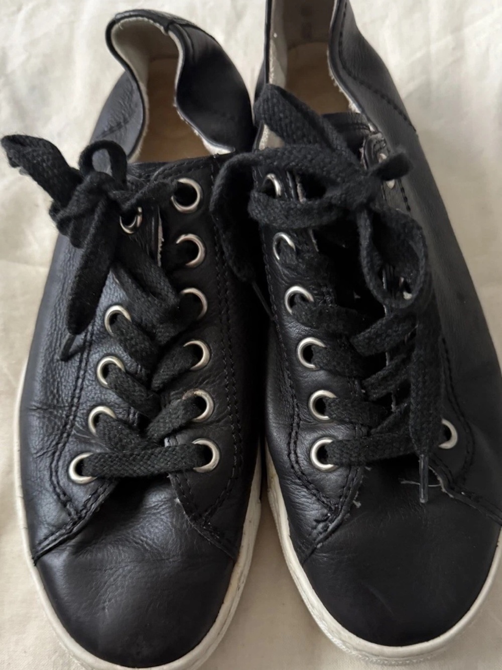 Paul Green Stefani Sport black leather sneakers